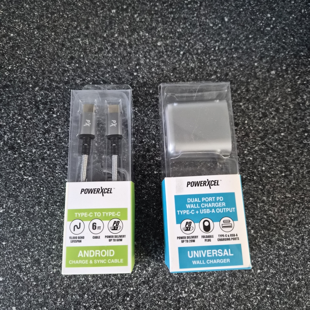Andriod PowerXcel Charging Cable and Universal Wall Charger Set